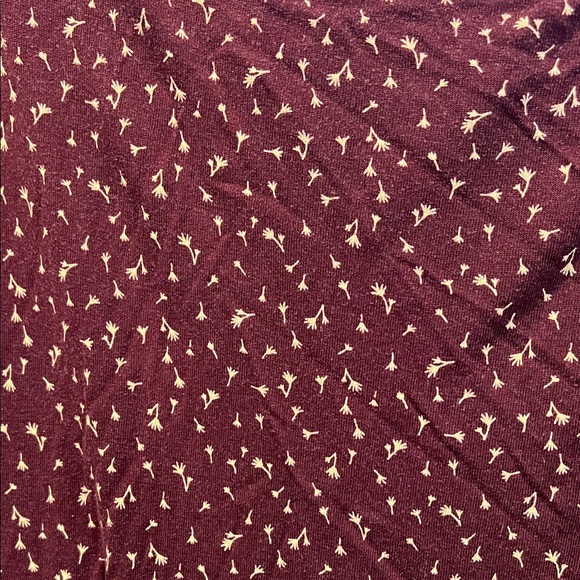 LOFT Burgundy Patterned Mini Dress - Picture 5 of 5